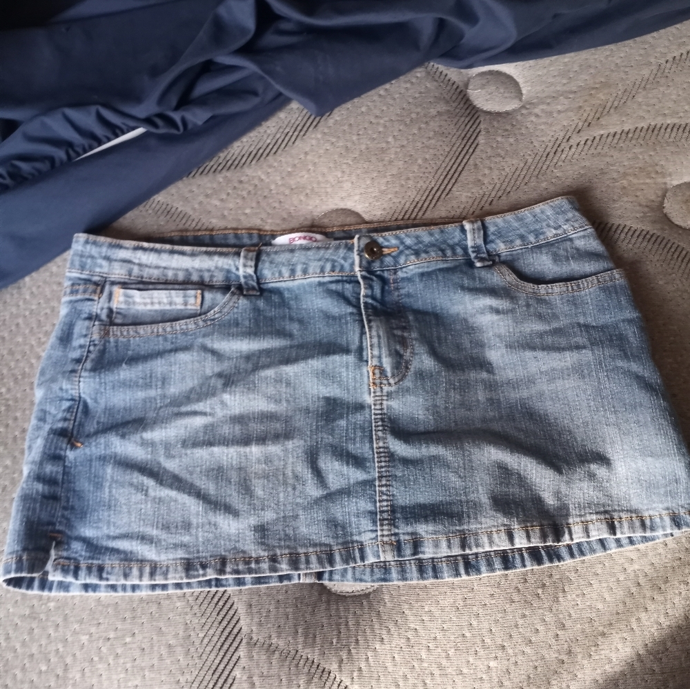 Mini Jean Skirt